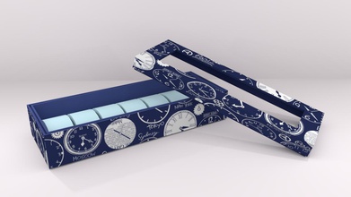 caja de reloj la moda cuadro color 3d print model - Mito3D