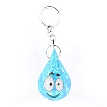 l'eau laissez tomber emoji porte clés 2 mode journée 3d print model - Mito3D