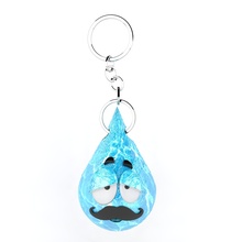 water drop emoji keychain 3 fashion day 3d print model - Mito3D