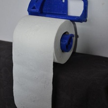 wear gauge toilet paper housewares decoration dumb funny gift idea d co thinks stupid man shelf support toilets wc 3d print model - Mito3D