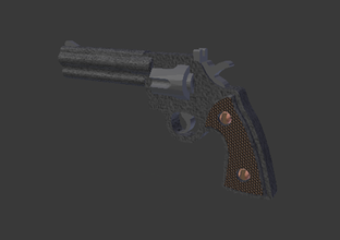 occidental señora de la pistola los juguetes modelo color arma fuego lego 3d print model - Mito3D