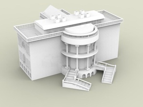 whitehouse art building famous structrure 3d print model - Mito3D