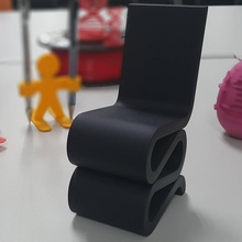 wiggle chair art frank gehry 3d print model - Mito3D