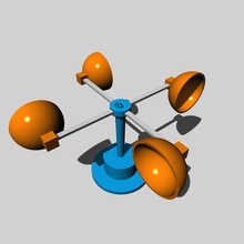 wind catcher - cups education child 3d print model - Mito3D