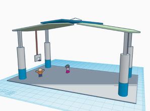 Wind Regen Spielplatz Bildung Haus 3d print model - Mito3D