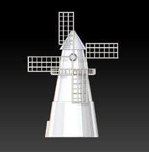 windmill art nobel sla 3d print model - Mito3D