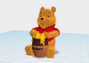 winnie pooh i giocattoli orso cartone animato colore fumetti 3d print model - Mito3D