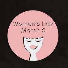 womens journée du 8 mars, coaster art les montagnes russes de l'événement la femelle le mois mars femmes 3d print model - Mito3D