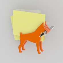 wood desk dog organizer office deskorganizer woodorganizer 3d print model - Mito3D