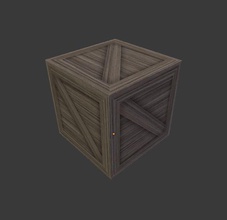 wooden crates 2 housewares color mixed bag textures 3d print model - Mito3D