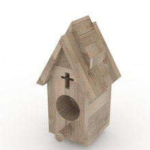 wooden house art 3d print model - Mito3D