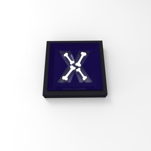 x bulmaca x-ray eğitim alfabe 3d print model - Mito3D