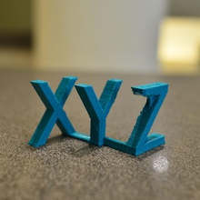 xyz logo 3 fashion 3d print model - Mito3D