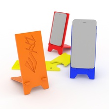xyz simple téléphone stand bureau de dock le 3d print model - Mito3D
