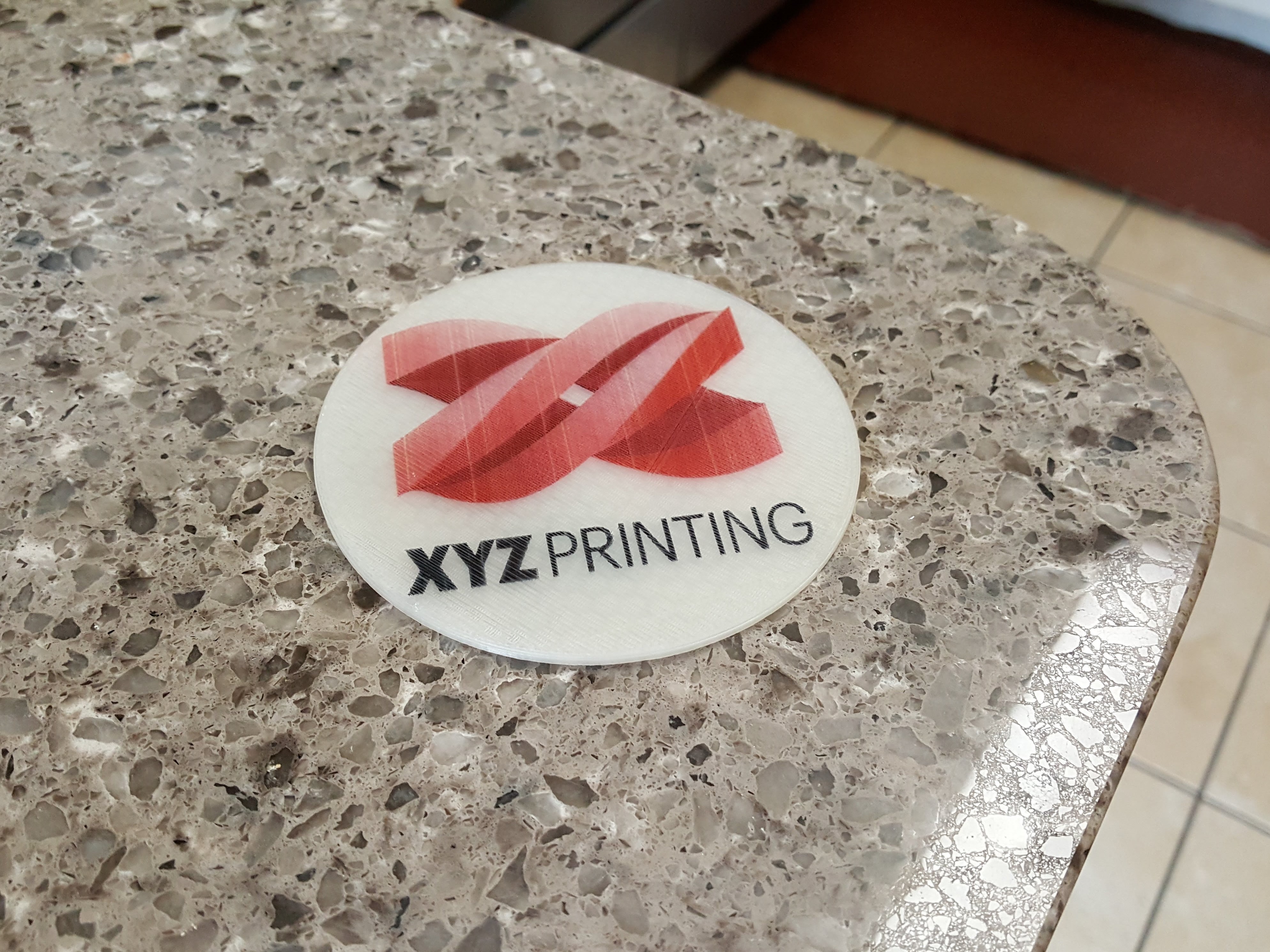 xyzprinting drink coaster o3d color houshold 3D print model - Mito3D