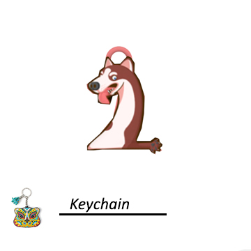 year dog keychain fashion chinese new color 3D print model - Mito3D
