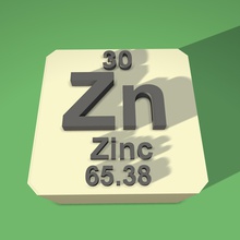 zinc periodic table fridge magnet education 3d print model - Mito3D