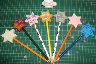 'agrifoglio' stella magica bacchetta - matita topper i giocattoli la ben e holly 3d print model - Mito3D