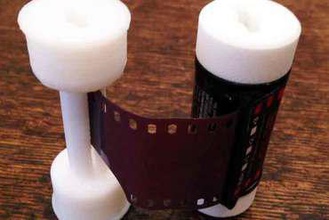 120 takeup spool 35mm film gadget camera adapter medium format 3d print model - Mito3D