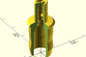13mm tuyau Schrader adaptateur Fabricant Bricolage 3d print model - Mito3D