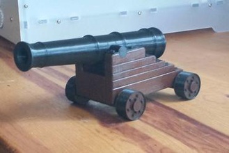 1740 bailie pattern 18 pound naval cannon miniatures 3d print model - Mito3D
