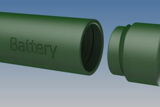 18650 e-cig battery case other 3d print model - Mito3D