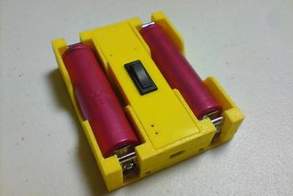 18650 x 2 batterie maker fai da te batteria titolare 3d print model - Mito3D