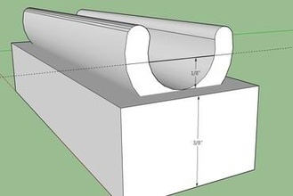 1 2 inç gözden geçirmek marangozluk çizici yapıcı kendin yap marangoz inşaat 3d print model - Mito3D