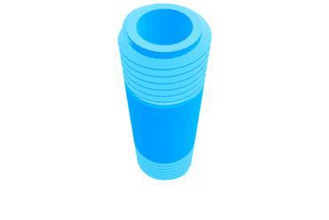 1 4 pipe none tapered other thread 3d print model - Mito3D
