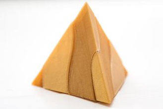 2-piece-tetrahedron toys puzzle 3d print model - Mito3D