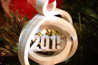 2015 gimbal ornament your home christmas 3d print model - Mito3D