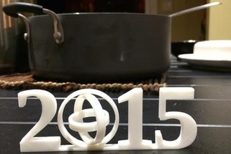 2015 gimbal ev dekorasyon yeni yıl 3d print model - Mito3D