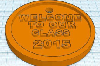 2015 welcome medallion education printrbot learn classroom 3d print model - Mito3D