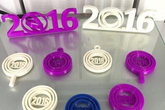 2016 mini cardan ensemble votre maison ornement strawtopper de nouvelles années la nouvelle année le réveillon du nouvel an 3d print model - Mito3D