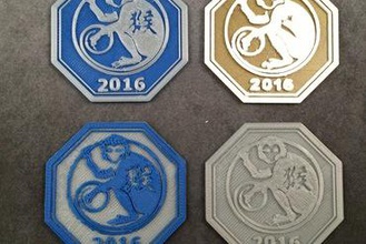 2016 year monkey medallion your home 3d print model - Mito3D