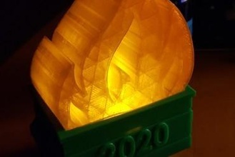 2020 lighted dumpster 3d print model - Mito3D