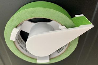 24 mm masking tape dispenser magnetic mount your home kitchen 3d print model - Mito3D