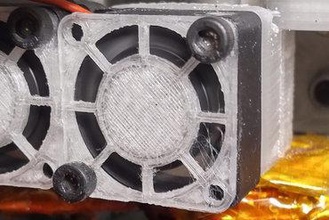25mm fan guard 3d printer parts enhancements extruder grill cover 25x25 cooling 3d print model - Mito3D