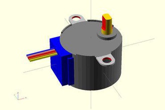 28byj-48 Schrittmotor 3d-Drucker-Teile-Verbesserungen Schritt-motor motor 3d print model - Mito3D