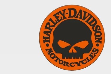 2-Farb-harley davidson-token gadget 3D print model - Mito3D