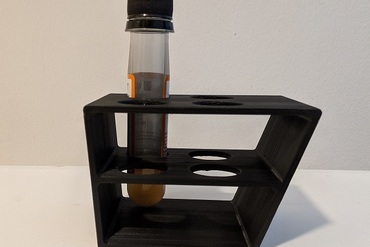 2x2 50 schräg Gestell Kultur Mikrobiologie 3D print model - Mito3D