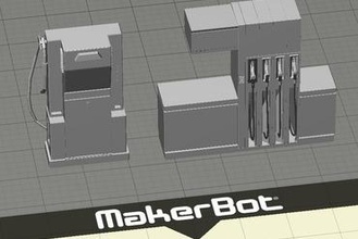 2x surtid 3d modello a benzina miniature 3d print model - Mito3D