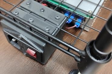 3 pin Leistung Einlass Schalter Einheit Montage daiso Joint Gestell wire meshed Regal iec320 c14 Maker DIY Modul Jointrack 3d print model - Mito3D