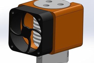 30mm fan mount tri hotend 3d printer parts enhancements extruder duct 3d print model - Mito3D
