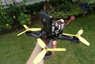 360 camera mount openrc mini quad gadget xiaomi miniature quadcopter miniquad 3d print model - Mito3D
