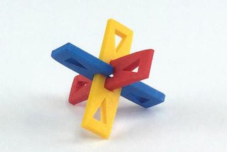 3-teiliges puzzle Spielzeug - gumball Rätsel burr 3d print model - Mito3D