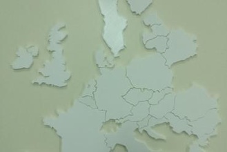3d-Karte der europäischen Länder Bildung 3d4kids Karte Europa 3d print model - Mito3D