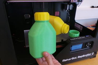 3d imprimibles botella de tapón rosca su casa botellas la el recipiente cap contenedor flasche matraz flaska garaf garrafa jerrican bidón jarra limonada bicarbonato soda 3d print model - Mito3D