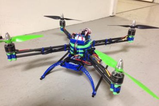 3d-gedruckt & carbon fiber quadcopter maker diy quad-copter quadricopter Drohne Einsatz von multikopter multirotor kk2 designsparkmechanical designspark 3d print model - Mito3D
