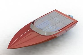 3d printed jet boat v2 maker diy jetboat jetpump rc pump jetsprint sprint 3d print model - Mito3D